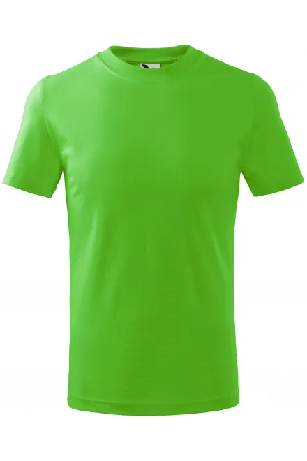 Das einfache T-Shirt der Kinder - Apfelgrün, 158 cm / 12 Jahre