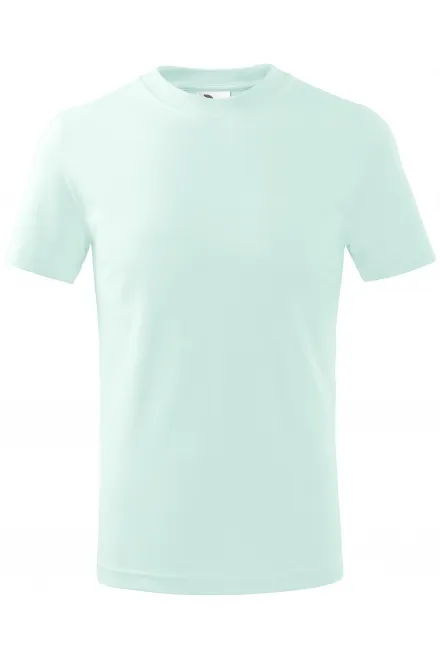Das einfache T-Shirt der Kinder - eisgrün, 158 cm / 12 Jahre