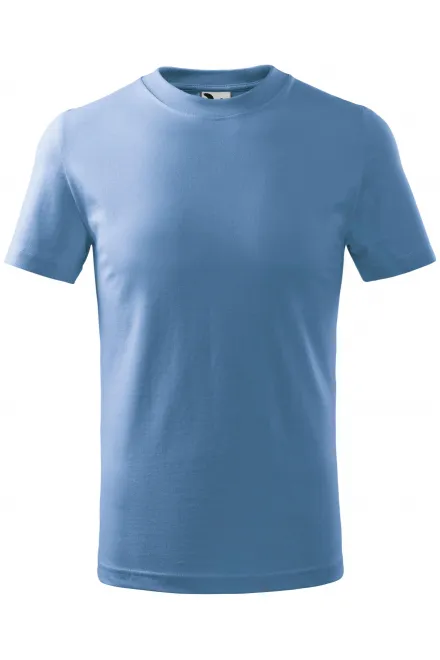 Das einfache T-Shirt der Kinder - Himmelblau, 158 cm / 12 Jahre