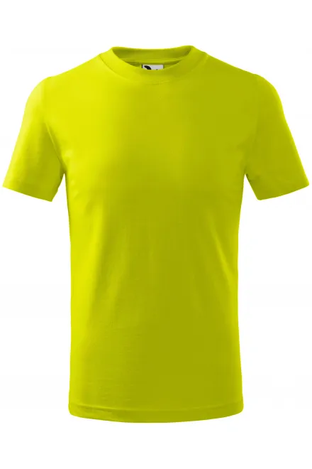 Das einfache T-Shirt der Kinder - lindgrün, 158 cm / 12 Jahre
