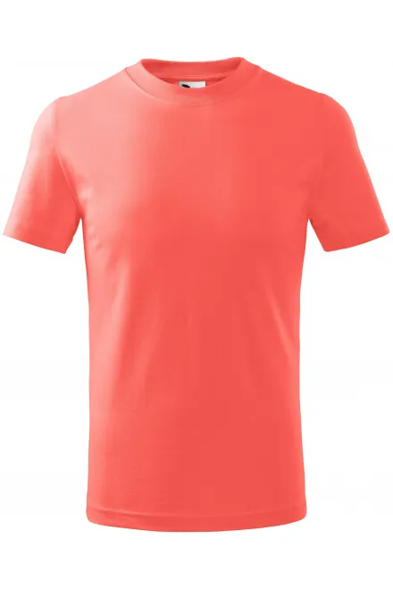 Das einfache T-Shirt der Kinder - koralle, 158 cm / 12 Jahre