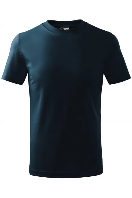 Das einfache T-Shirt der Kinder - dunkelblau, 158 cm / 12 Jahre