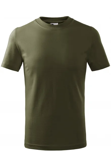 Das einfache T-Shirt der Kinder - military, 158 cm / 12 Jahre