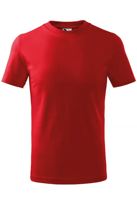Das einfache T-Shirt der Kinder - rot, 158 cm / 12 Jahre