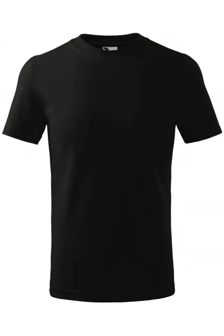 Das einfache T-Shirt der Kinder - schwarz, 158 cm / 12 Jahre