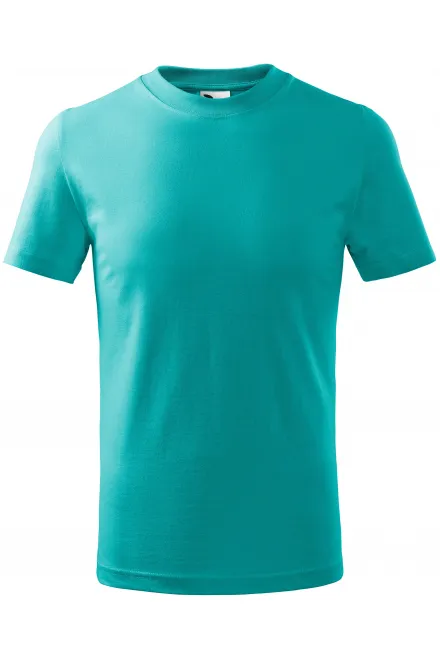 Das einfache T-Shirt der Kinder - smaragdgrün, 158 cm / 12 Jahre