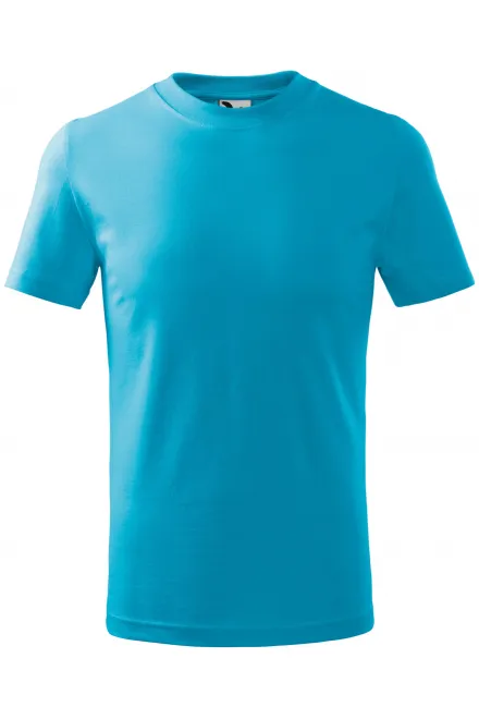 Das einfache T-Shirt der Kinder - türkis, 158 cm / 12 Jahre