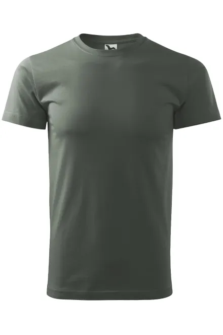 Das einfache T-Shirt der Männer - dunkler Schiefer, XS