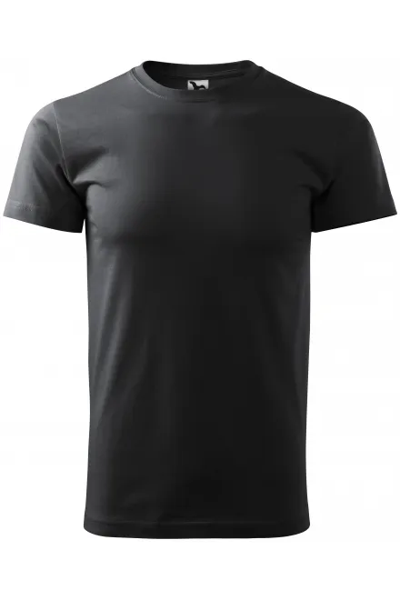 Das einfache T-Shirt der Männer - Ebenholz Grau, XS