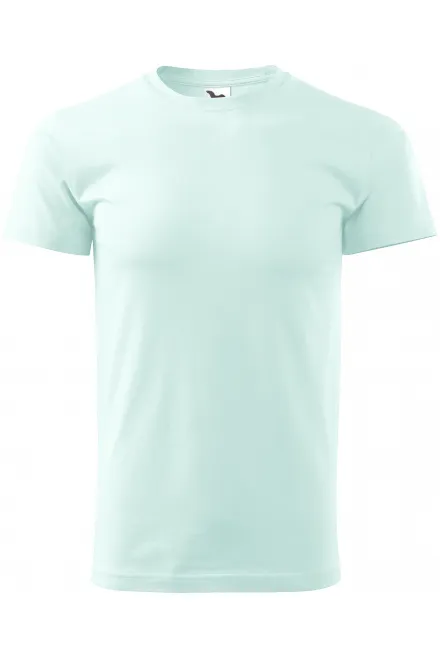 Das einfache T-Shirt der Männer - eisgrün, XS