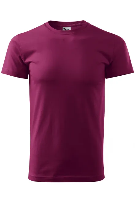 Das einfache T-Shirt der Männer - fuchsie, XS