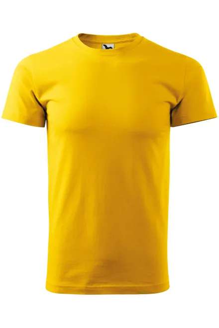 Das einfache T-Shirt der Männer - gelb, XS