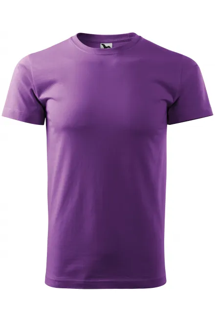 Das einfache T-Shirt der Männer - lila, XS