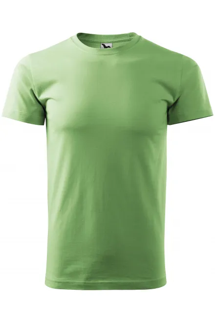 Das einfache T-Shirt der Männer - erbsengrün, XS
