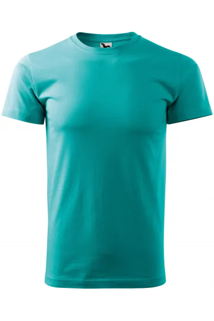 Das einfache T-Shirt der Männer - smaragdgrün, XS