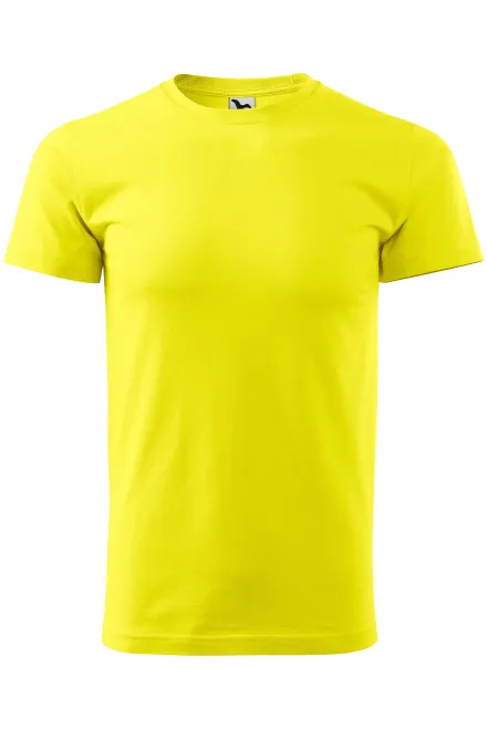Das einfache T-Shirt der Männer - zitronengelb, XS