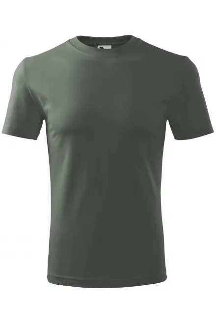 Das klassische T-Shirt der Männer - dunkler Schiefer, S