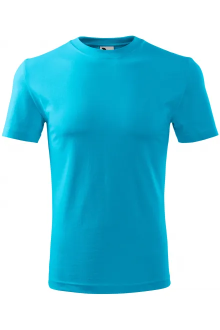 Das klassische T-Shirt der Männer - türkis, S
