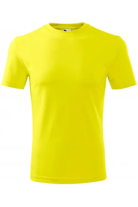 Das klassische T-Shirt der Männer - zitronengelb, S