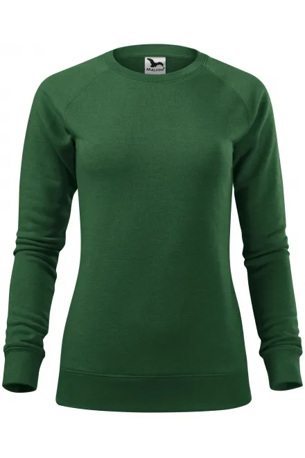Einfaches Damen-Sweatshirt - flaschengrüner Marmor, XS