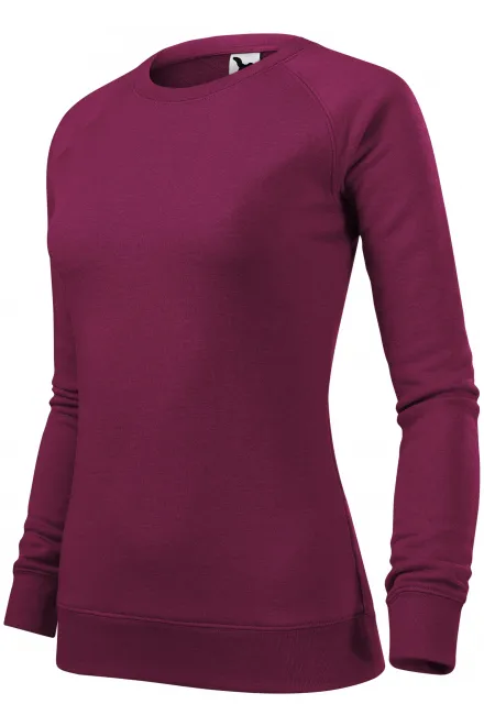Einfaches Damen-Sweatshirt, pflaumen marmor