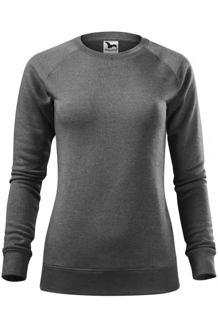 Einfaches Damen-Sweatshirt - schwarzer Marmor, XS