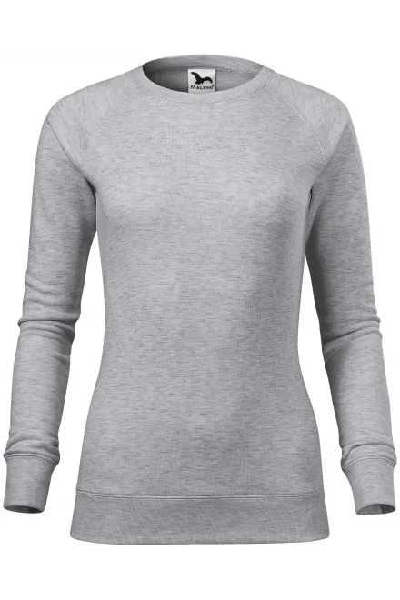 Einfaches Damen-Sweatshirt - Silberner Marmor, XS