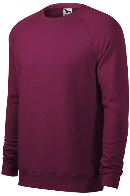 Einfaches Herren-Sweatshirt, pflaumen marmor