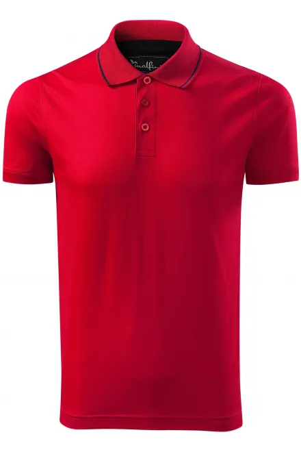 Elegantes mercerisiertes Poloshirt für Herren - formula red, S