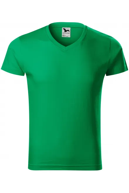 Eng anliegendes Herren-T-Shirt - Grasgrün, S