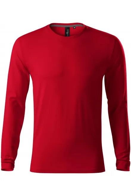 Eng anliegendes Herren T-Shirt mit langen Ärmeln - formula red, S