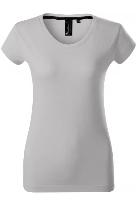 Exklusives Damen T-Shirt - Silber grau, XS