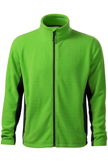Fleece-Kontrastjacke für Herren - Apfelgrün, S