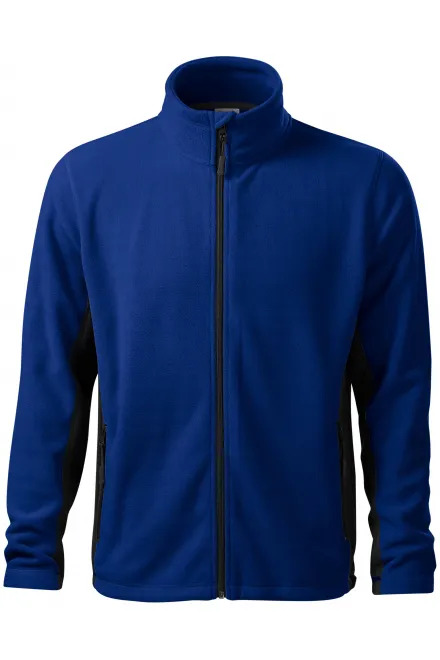 Fleece-Kontrastjacke für Herren - königsblau, S