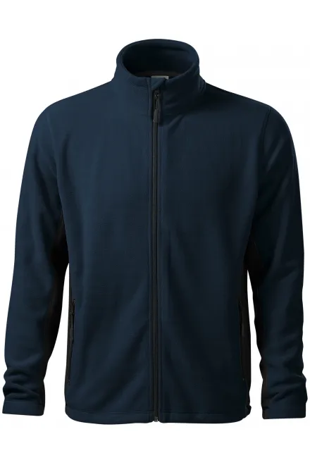 Fleece-Kontrastjacke für Herren - dunkelblau, S