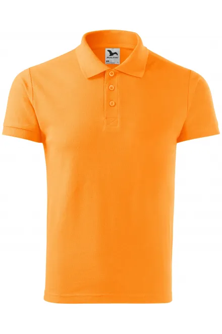 Gröberes Poloshirt für Herren - Mandarine, S