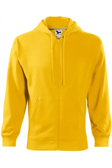 Herren Sweatshirt mit Kapuze - gelb, M
