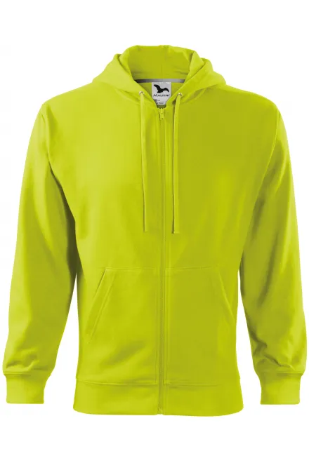 Herren Sweatshirt mit Kapuze - lindgrün, M
