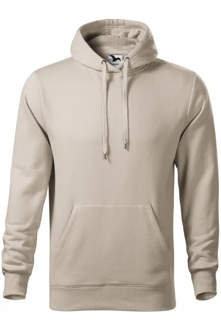 Herren Sweatshirt mit Kapuze ohne Reißverschluss - eisgrau, S