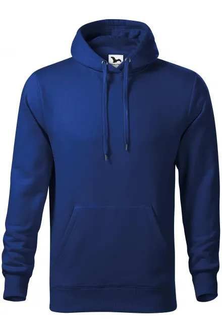 Herren Sweatshirt mit Kapuze ohne Reißverschluss - königsblau, S