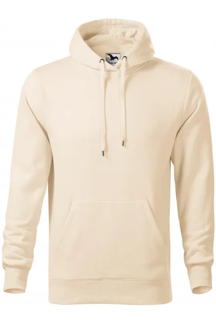 Herren Sweatshirt mit Kapuze ohne Reißverschluss - mandel, S