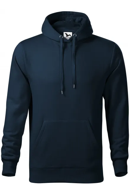 Herren Sweatshirt mit Kapuze ohne Reißverschluss - dunkelblau, S
