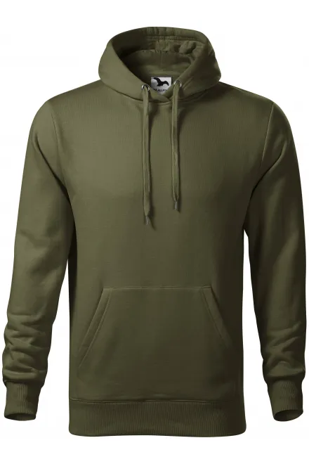 Herren Sweatshirt mit Kapuze ohne Reißverschluss - military, S