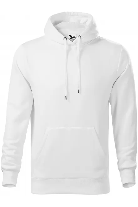 Herren Sweatshirt mit Kapuze ohne Reißverschluss - weiß, S