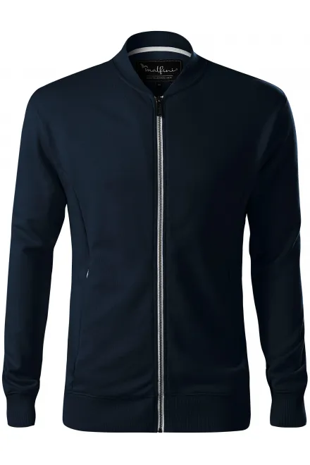 Herren Sweatshirt mit versteckten Taschen - dunkelblau, S