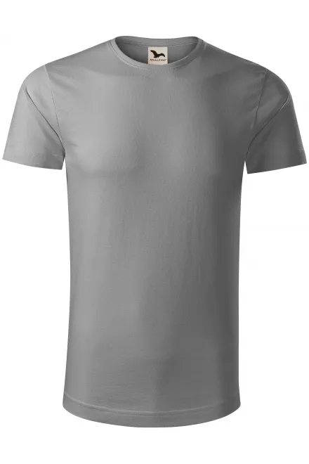 Herren T-Shirt aus Bio-Baumwolle - altes Silber, S