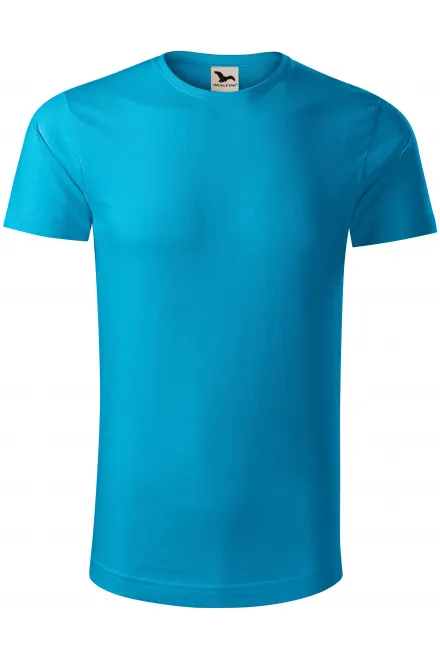 Herren T-Shirt aus Bio-Baumwolle - türkis, S