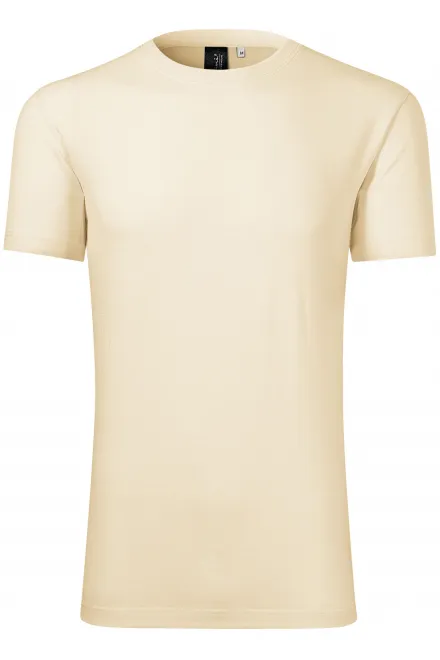 Herren T-Shirt aus Merinowolle - mandel, S
