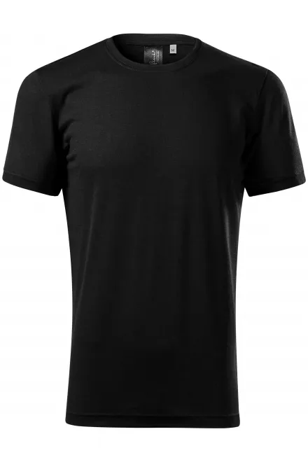 Herren T-Shirt aus Merinowolle - schwarz, S