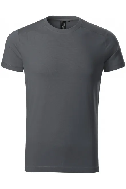 Herren T-Shirt verziert - hellgrau, S
